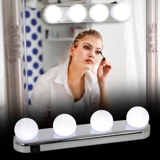 Meander Panter vervolging Make up Spiegelverlichting - led lampen batterij - make up spiegel led -  spiegellamp... | bol.com