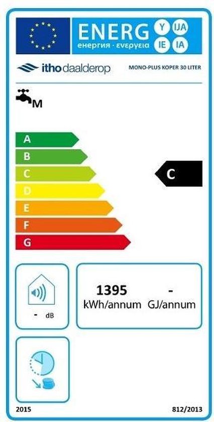 Itho Daalderop Electroboiler 30 Liter 2500 Watt Mono Plus Bol Com