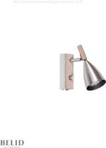 Belid - Wandlamp Frank 2.0 Aluminium/Wit 13,5 cm