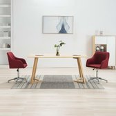 Eetkamerstoelen draaibaar set van 2 stuks (Incl LW anti kras viltjes) - Eetkamer stoelen - Extra stoelen voor huiskamer - Bureau stoel - Dineerstoelen – Tafelstoelen