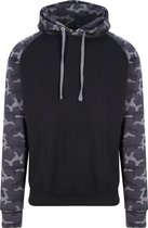 Just Hoods capuchon sweater camouflage/black voor heren - Classic Hooded Sweat - Hoodie - Heren kleding 2XL (EU 56)