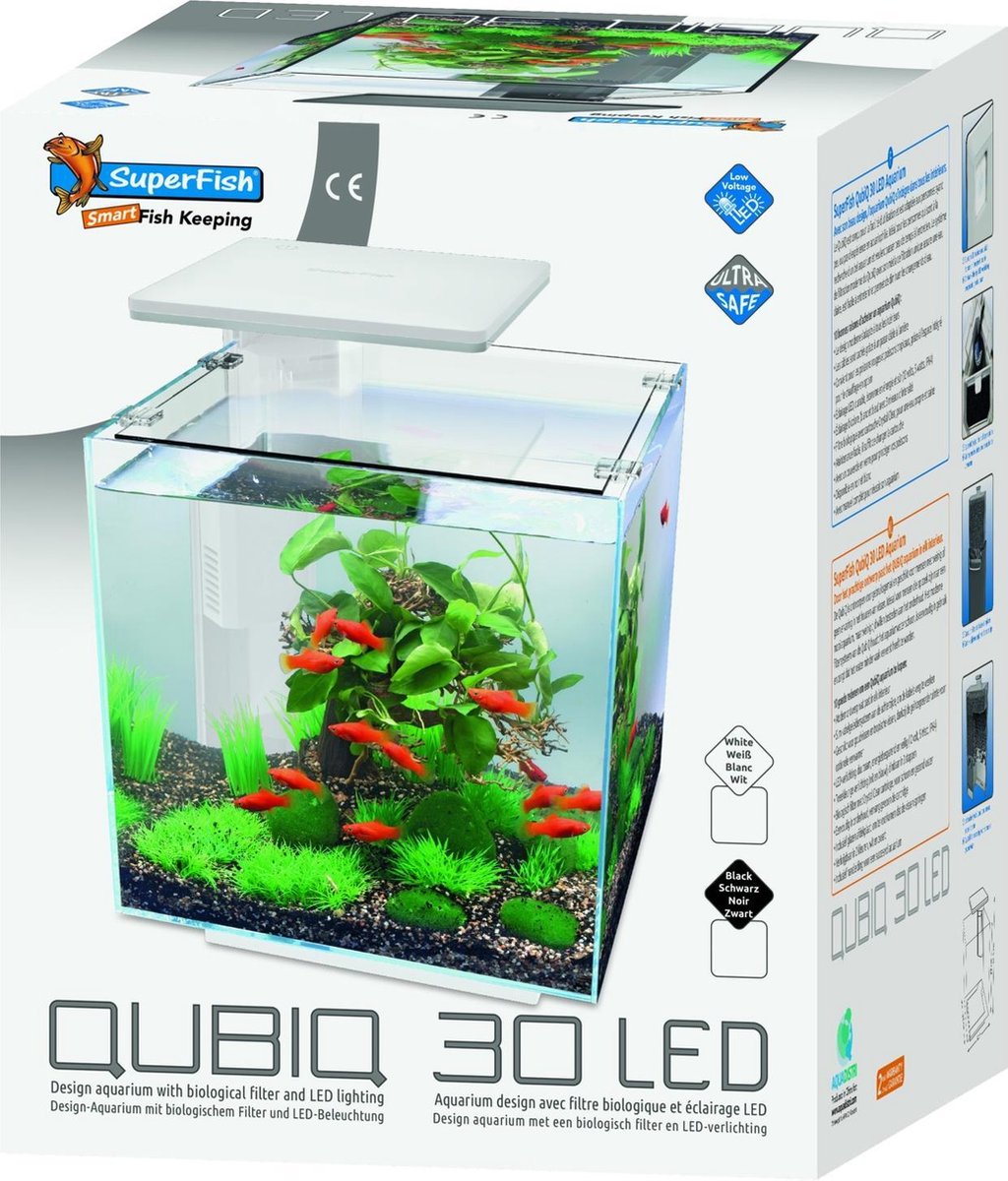 postzegel Marxisme maak een foto Superfish Aquarium Qubiq 30 Led - Aquaria - | bol.com