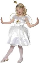 Star Fairy Kerstengel kostuum - Kleedje, vleugels en diadeem met ster - Verkleedkleding meisjes maat 134-140