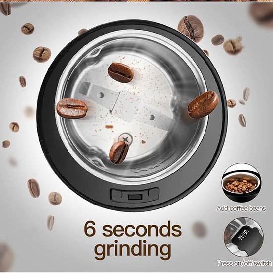 Coffee Grinder - Electrische Koffie Maler - Koffiemolen - Bonenmaler -  Koffiebonen - | bol.com