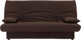 DREAM 3-zits slaapbank - Chocoladestof - Contemporary Slyle - B 190 x D 92 cm