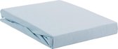 Premium Jersey Splittopper Hoeslaken Lits-Jumeaux Licht Blauw | 160x200/210/220 | Excellente Kwaliteit