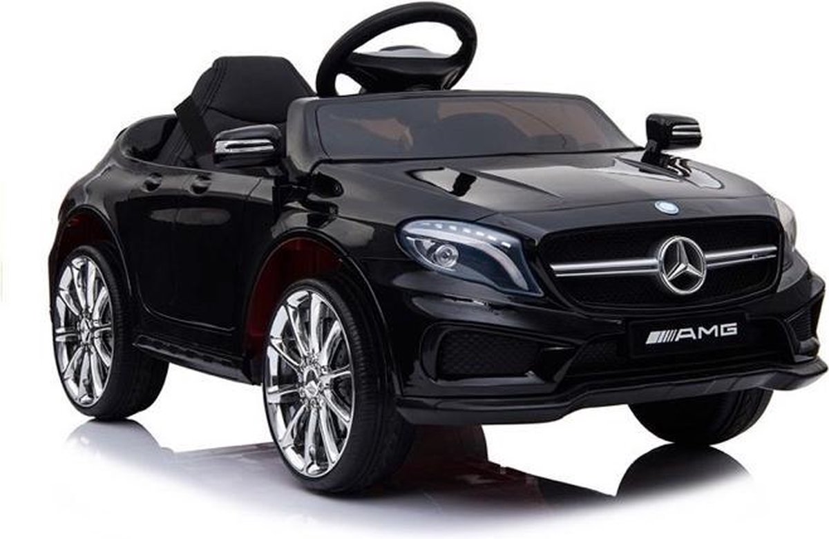Mercedes GLA45, 12 volt kinderauto, met soft-start en muziek! - accu auto voor kinderen - elektrische kinderauto + afstandsbediening