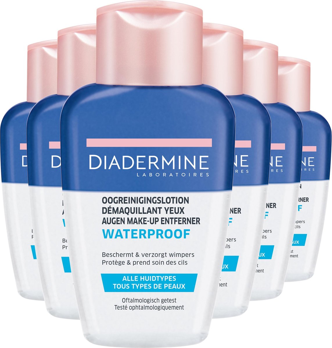 Diadermine Waterproof Oogreinigingslotion 6x 125ml - Grootverpakking