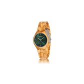 HOT\u0026TOT - VOLEA | Olijfhout met groen marmer | Houten horloge voor hem en  haar | bol.com