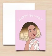 COOL&FAMOUS WENSKAART BEYONCE HAPPY BEY-DAY