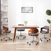 Eetkamerstoelen verstelbaar set van 4 stuks (Incl LW anti kras viltjes) - Eetkamer stoelen - Extra stoelen voor huiskamer - Bureau stoel - Dineerstoelen – Tafelstoelen