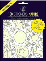 OMY - STICKERS (18x24x0,2cm) - SET OF STICKERS GLOW IN THE DARK - NATURE