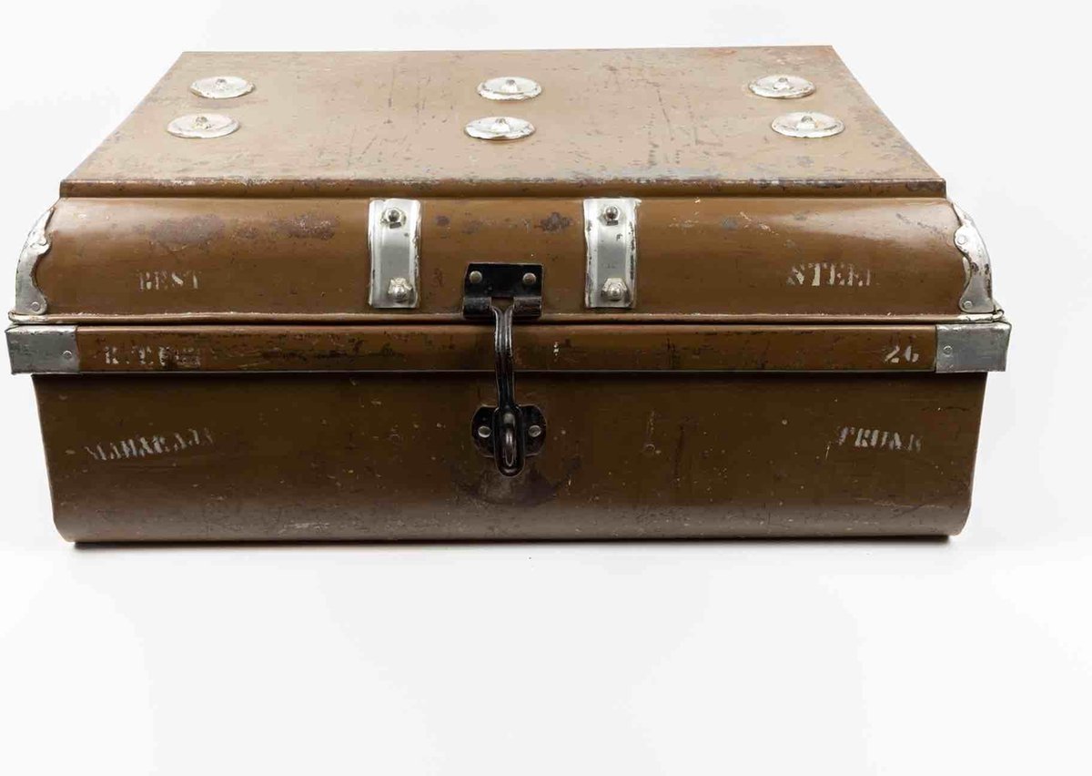 Vintage Koffer van IJzer - Oude Metalen Reis Koffers | bol.com