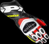 Gloves Motorcycle Spidi Carbo 7 Rouge Yellow Fluorescent M