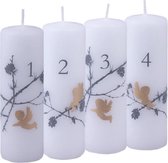 Adventskaarsen Engel Goud - 4 stuks - Adventskaars kalender - Kerst - Adventskalender - kaarsen