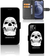 Bookcase iPhone 12 | 12 Pro (6.1") GSM Hoesje Skull Eyes
