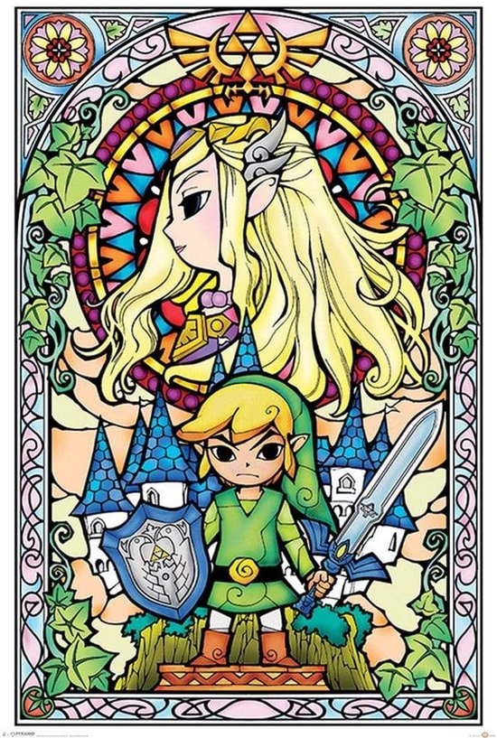 The Legend Of Zelda Glas In Lood Poster 61x91.5 (cm)