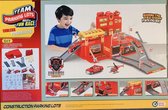 Building the fire station parking lot - fire station - fun race - brandweerset- brandweerauto- speelplezier