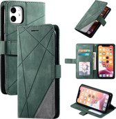 Book Case Apple iPhone 11 | Hoogwaardig PU Leren Hoesje | Lederen Wallet Case | Luxe Uitstraling | Telefoonhoesje | Pasjeshouder | Portemonnee | Groen