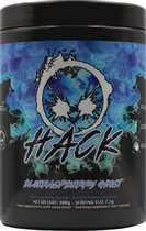 Hack Energy Blueraspberry Ghost - Gaming fuel - Suiker Vrij - Gaming Drink - Blauwe Frambozensmaak - Bewezen Ingrediënten - 40 servings