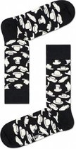 Happy Socks Hats Sokken, Zwart/Wit - Maat 36-40