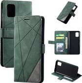 Book Case geschikt voor Samsung Galaxy A51 | Hoogwaardig PU Leren Hoesje | Lederen Wallet Case | Luxe Uitstraling | Telefoonhoesje | Pasjeshouder | Portemonnee | Groen