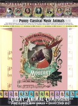 Wolfgang Amadeus Mozart Moozart Moose (Eland) Animal Composer Ansichtkaarten - 20 stuks