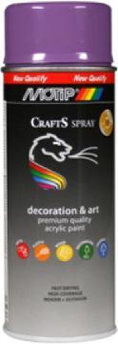 Peinture Industrielle MOTIP RAL 7042 Gris Trafic Brillant - Spray Acrylique 400ml