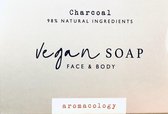 Charcoal Vegan zeep - Face & Body - voor gezicht en lichaam met 98% natuurlijke ingrediënten