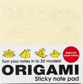 memoblok origami 7,5 cm papier geel