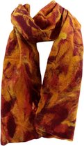 Sjaal - Vilt - Rood, oranje - 200x31x0,5 cm - Nepal - Fairtrade
