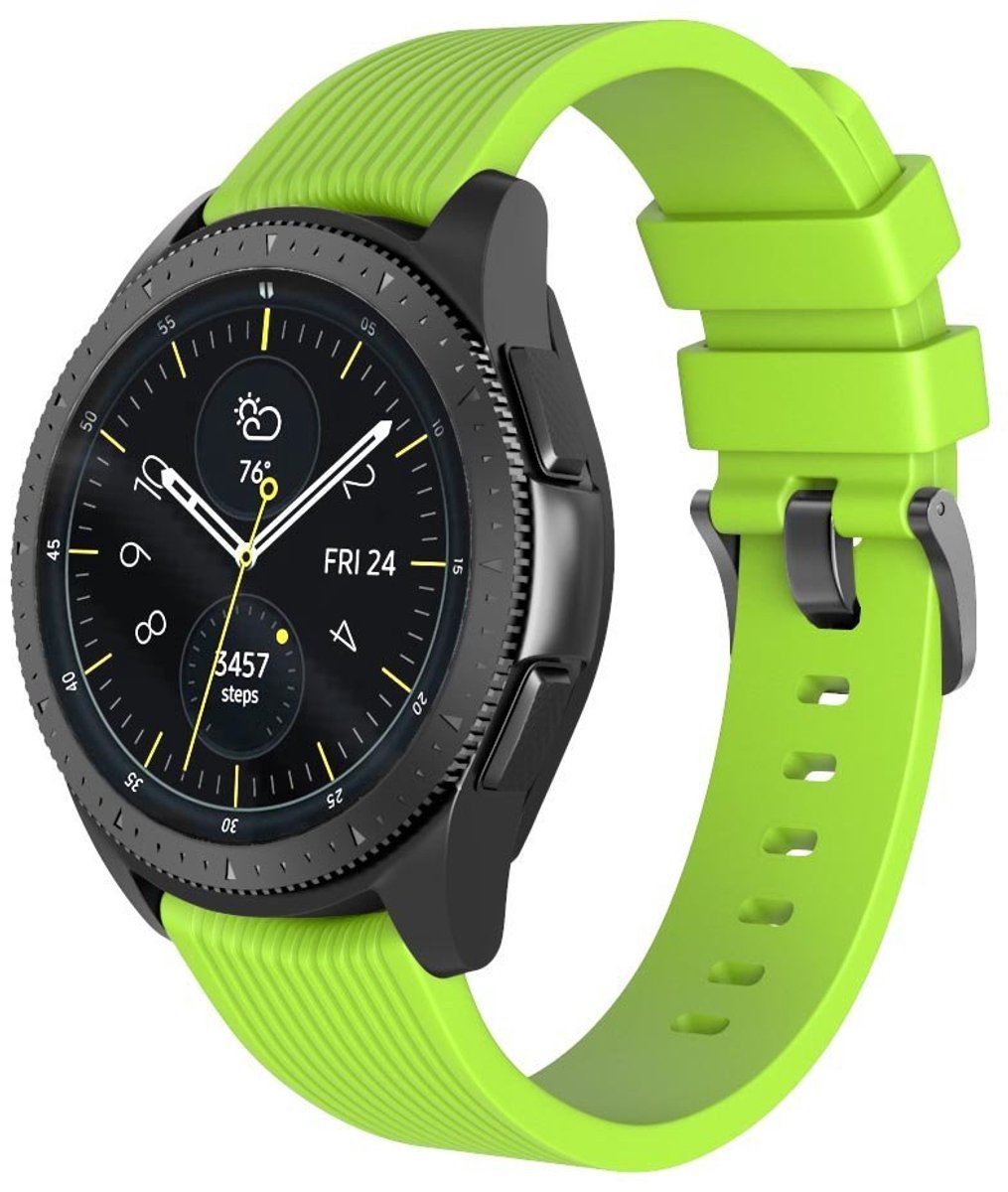 Smartwatch bandje - Samsung Gear S3 Classic/Frontier - groen siliconen