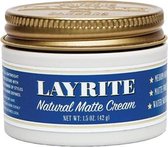 MINI !   Layrite Natural Matte Cream Travel 42 gr.  maat XS