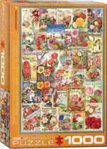 Eurographics puzzel Flower Seed Catalog Covers - 1000 stukjes