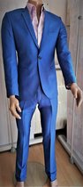 Zie beschrijving- Heren kostuum - Businessman suit | tweedelig herenpak | jas + broek | slimfit  | blauw | maat 48-50 L