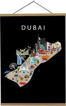 Kaart van Dubai | B2 poster | 50x70 cm | Maison Maps