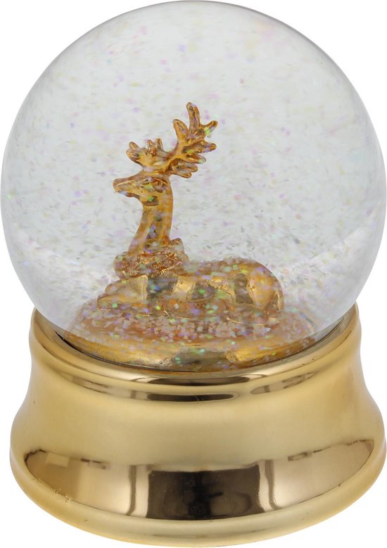 Sneeuwbol Kerst Decoratie Goudkleurig XL Schuddebol Kerst