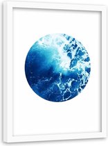 Foto in frame Blauwe maan, 80x120, Premium print