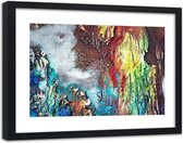 Foto in frame Abstractie in kleur, 120x80, multi-gekleurd, Premium print