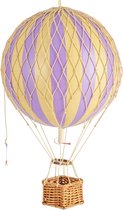 Authentic Models - Luchtballon Travels Light - Luchtballon decoratie - Kinderkamer decoratie - lavendel - Ø 18cm