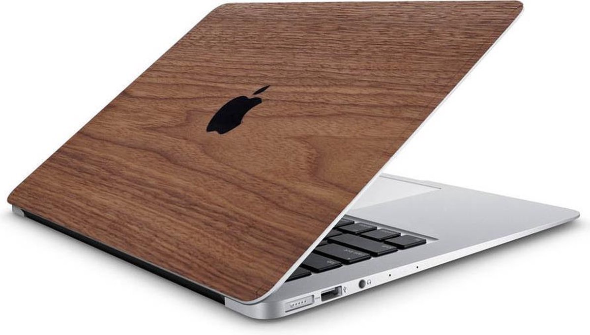 Kudu MacBook Pro 15 inch (2016-2019) SKIN - Restyle jouw MacBook met écht hout - Gemakkelijk aan te brengen - Handgemaakt in NL - Walnoot