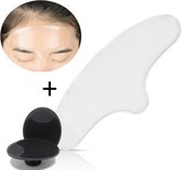 Anti rimpel voorhoofd pad + gezichtsborsteltje - vocht inbrengende voorhoofd pad -voor het voorkomen en verminderen van frons rimpels - vocht inbrengend masker - anti aging