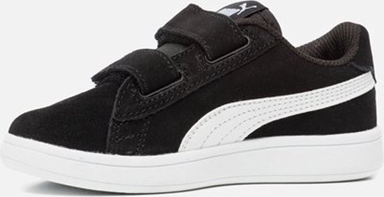 PUMA Smash v2 SD V PS Kinderen Sneakers - Puma Black-Puma White - Maat 34 |  bol