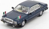 The 1:43 Diecast modelcar of the Maserati Quattroporte 4.9 Presidential of 1983 in Blue. This model is limited by 300pcs.The manufacturer of the scalemodel is Kess Model.This model is only online available.