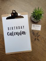Verjaardagkalender Trend I met Klembord