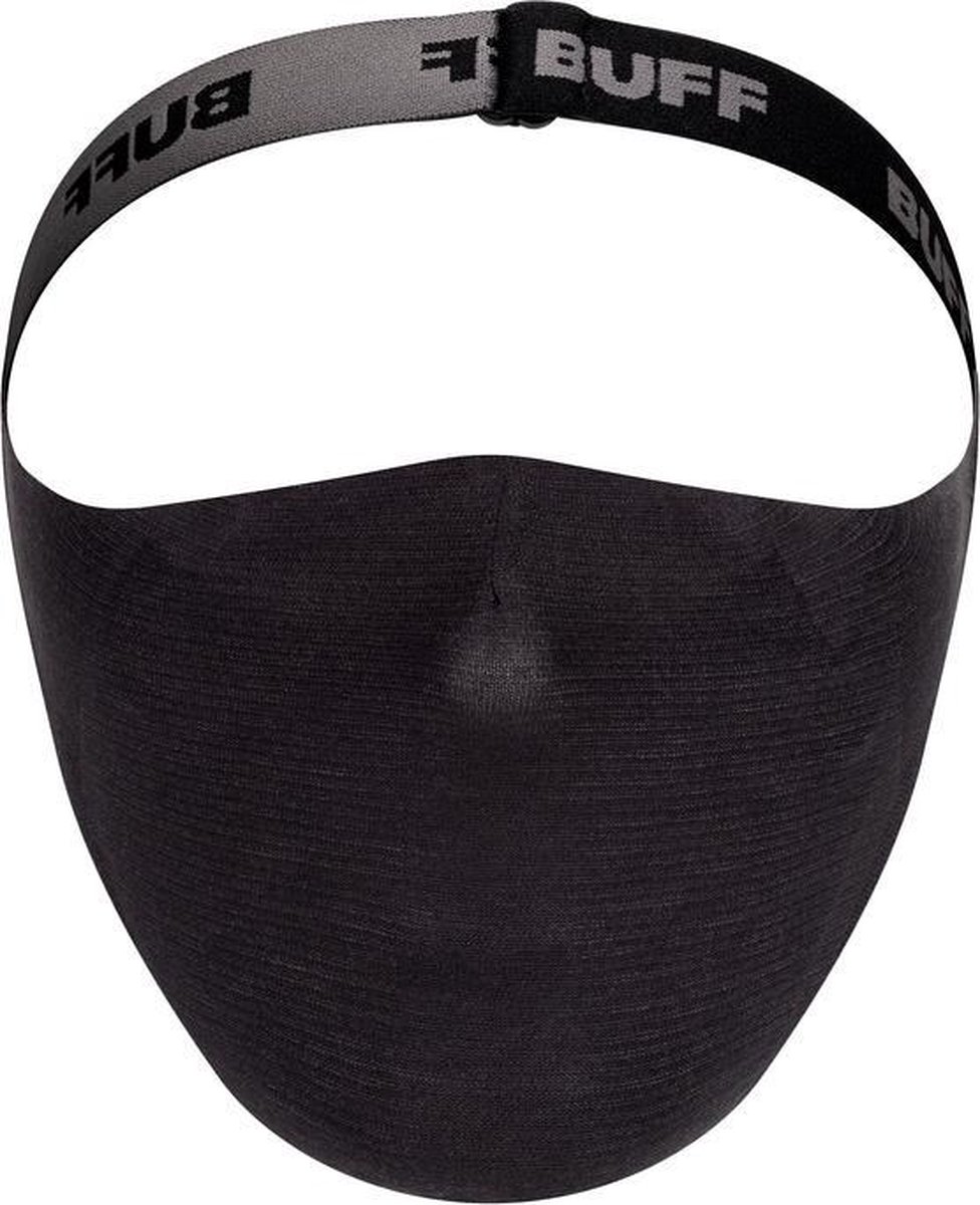 BUFF® Face Mask Solid Black - Mondmasker | bol.com