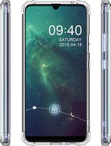 Schokbestendig Back Cover Hoesje - Shockproof Telefoonhoesje -  Geschikt voor Samsung Galaxy A20 - Transparant