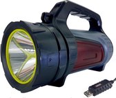 LED Grote Schijnwerper Oplaadbaar Zaklamp | Camping Zoeklicht Groot | Zoeklamp Handschijnwerper | King Mungo KMSL001