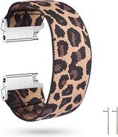Elastische band leopard geschikt voor Samsung Galaxy Watch 45 en 46mm