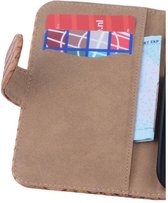 Snake Bookstyle Wallet Case Hoesjes voor Nokia Lumia 530 Bruin